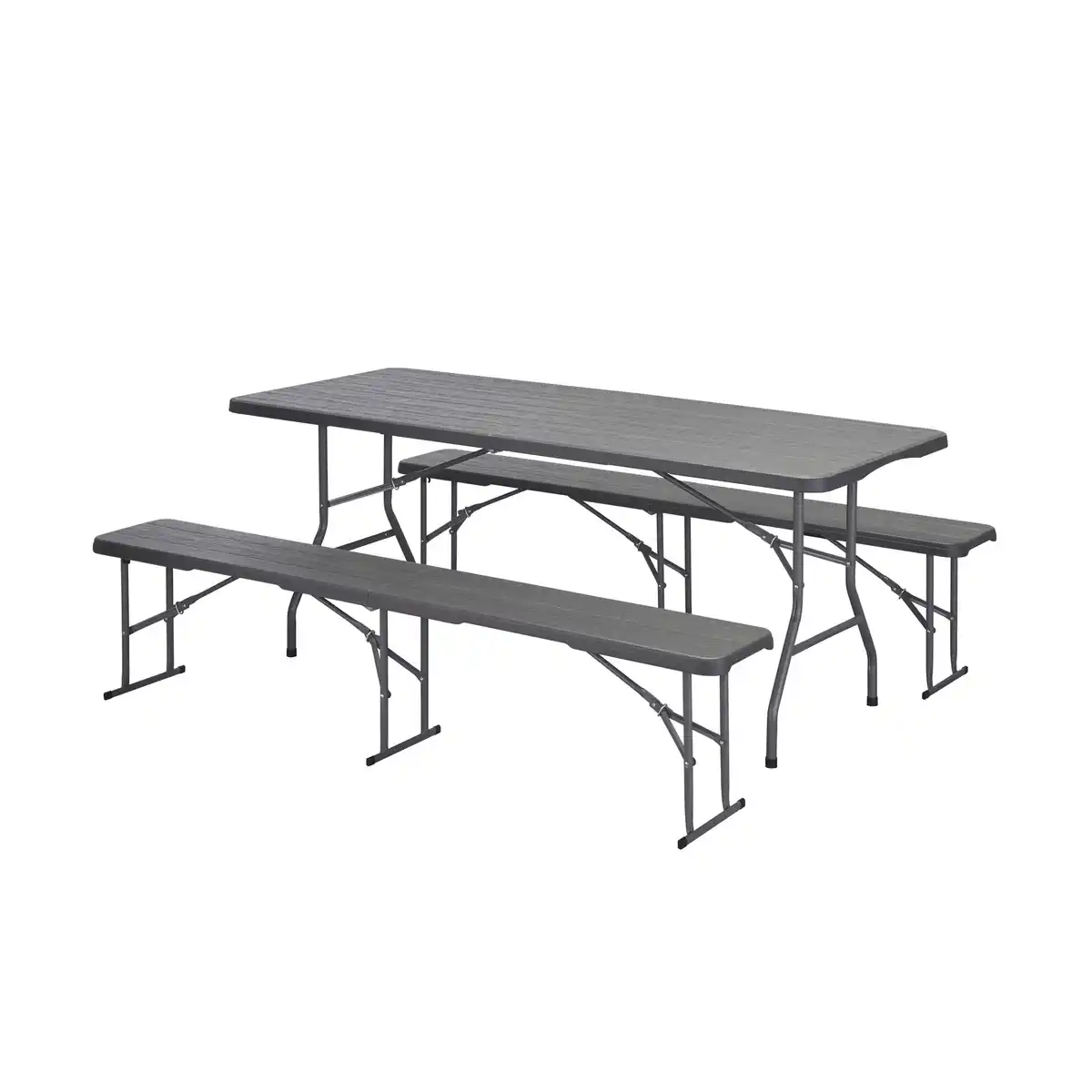 Bild 1 von Bierzeltgarnitur klappbar Stahl/Polyethylen 3-teilig