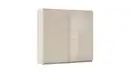 Bild 1 von Schwebetürenschrank beige Glas 226 cm 2-türig - rauch - QUADRA RAGONA