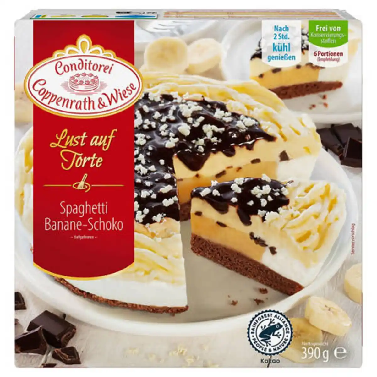 Bild 1 von CONDITOREI COPPENRATH & WIESE Lust auf Torte Spaghetti-Banane-Schoko 390 g