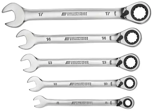 Bild 2 von PARKSIDE® Gabel- und Ratschen- Ringschlüsselsatz 5-teilig, 5-teilig