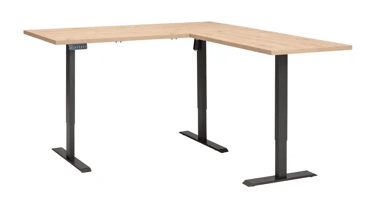 Bild 1 von Eckschreibtisch höhenverstellbar Artisan Eiche 180 cm - ENERGIA