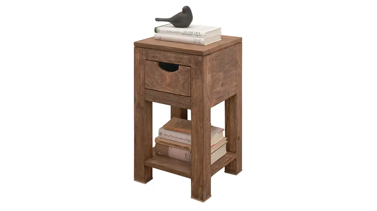 Bild 1 von Beistelltisch Mango massiv gebeizt 29 x 50 cm - NATURE