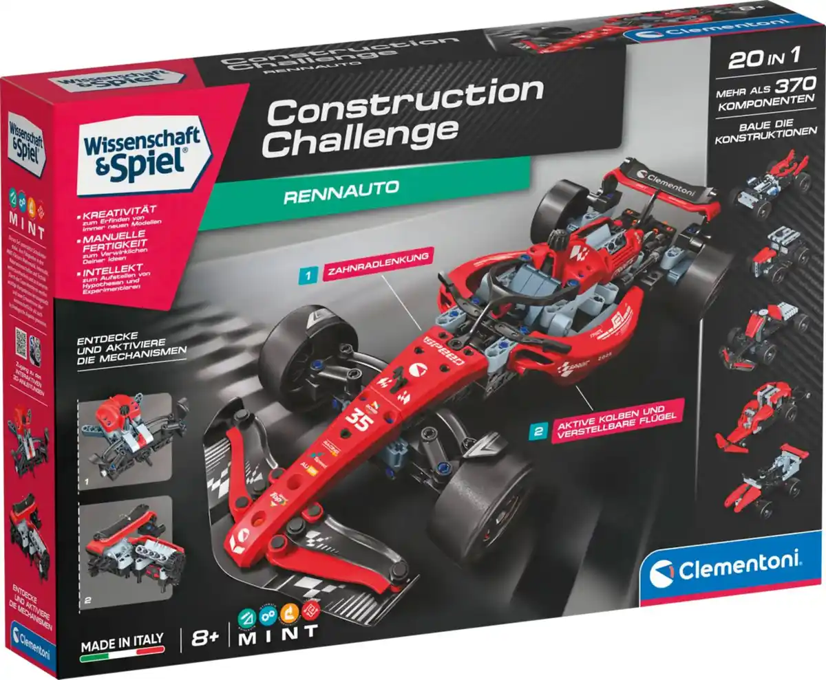Bild 1 von CLEMENTONI »Rennwagen« Construction Challenge