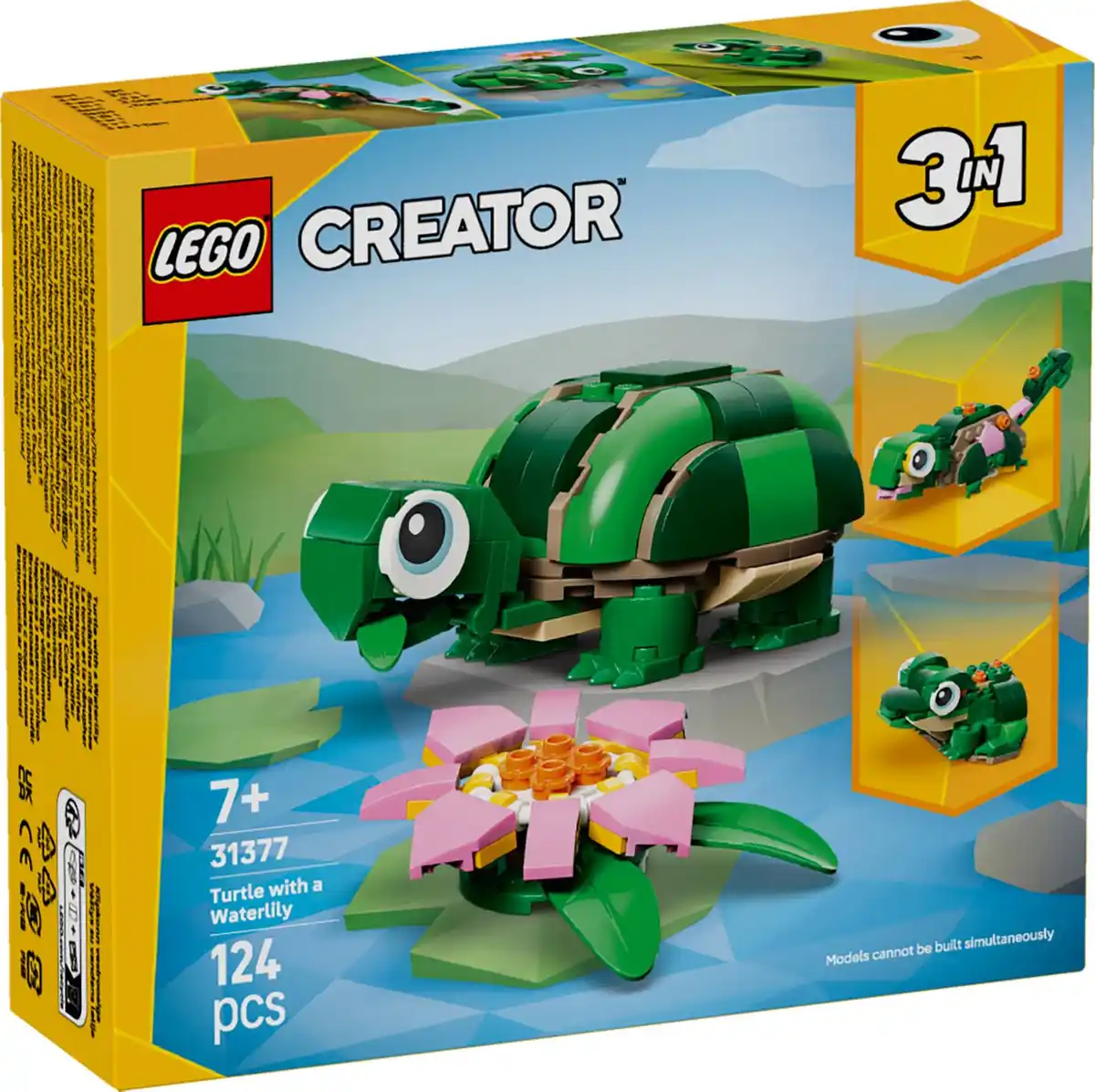 Bild 1 von LEGO CREATOR »Schildkröte mit Seerose« 3-in-1-Set 31377, 124-teilig