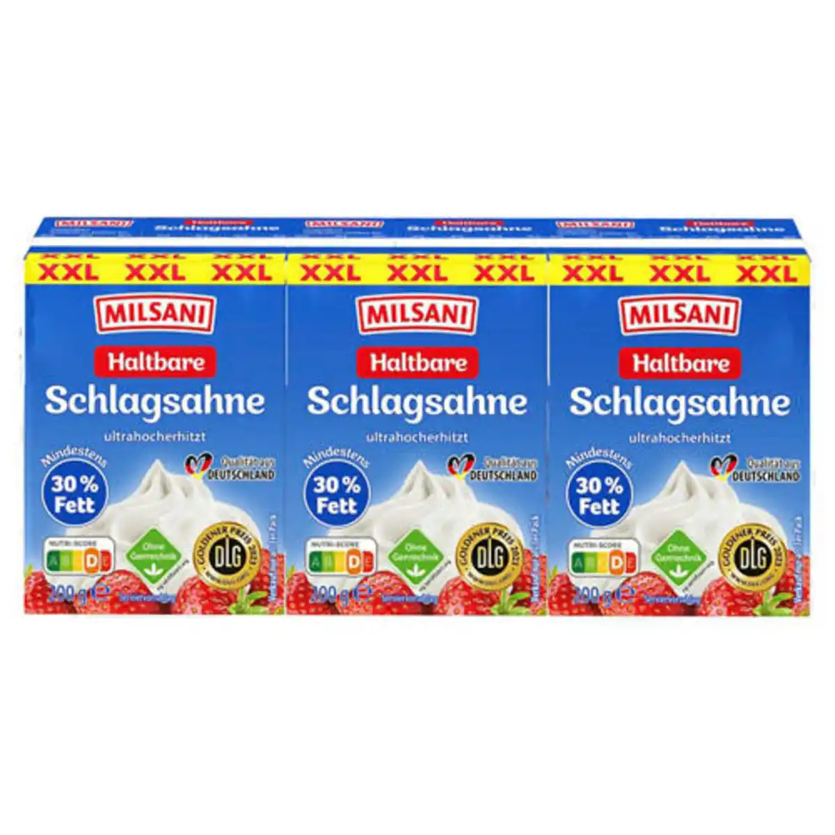 Bild 1 von MILSANI H-Sahne 3 x 200 g, 30 %