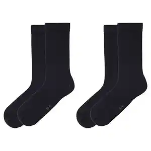 UP2FASHION BASICS Herren Socken 2er-Pack, Schwarz, 39/42
