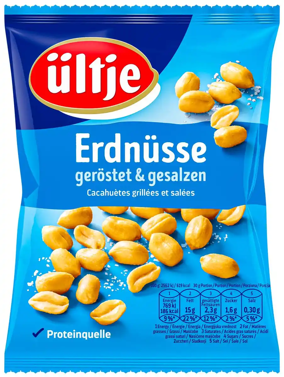 Bild 1 von ÜLTJE Erdnüsse, 200-g-Packg.