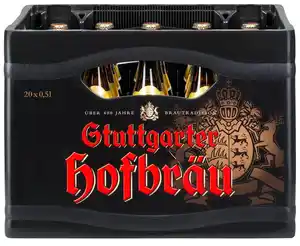 STUTTGARTER HOFBRÄU Pilsner, Ka. 20 x 0,5-l-Fl.