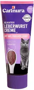 K-CARINURA Leberwurst-Creme für Katzen, 75-g-Tube
