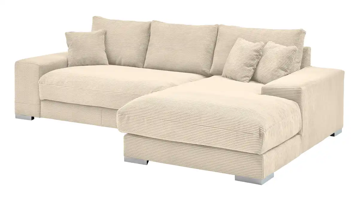 Bild 1 von Ecksofa Cord beige 285 x 176 cm - SYDNEY