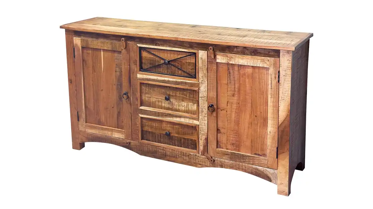 Bild 1 von Sideboard mit 3 Schubladen Akazie massiv lackiert 150 cm - SPIRIT