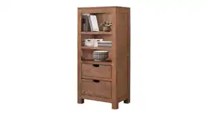 Kommode mit 2 Schubladen Mango massiv gebeizt 55 cm - NATURE