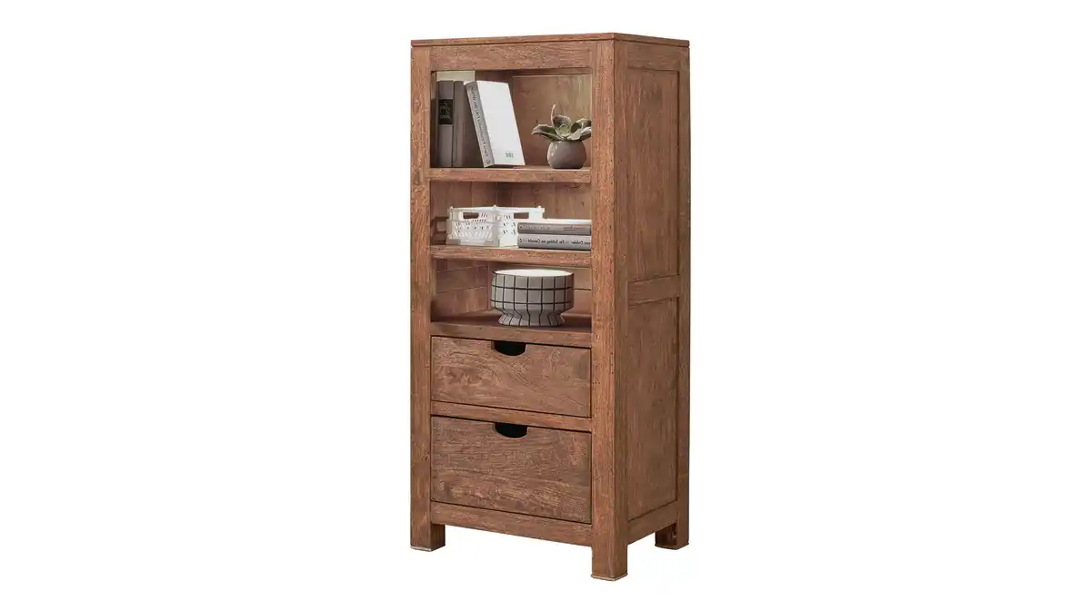 Bild 1 von Kommode mit 2 Schubladen Mango massiv gebeizt 55 cm - NATURE