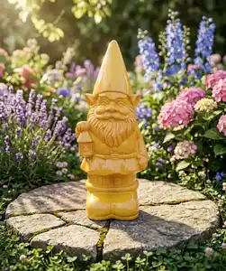 Einfarbiger Gartenzwerg, gelb