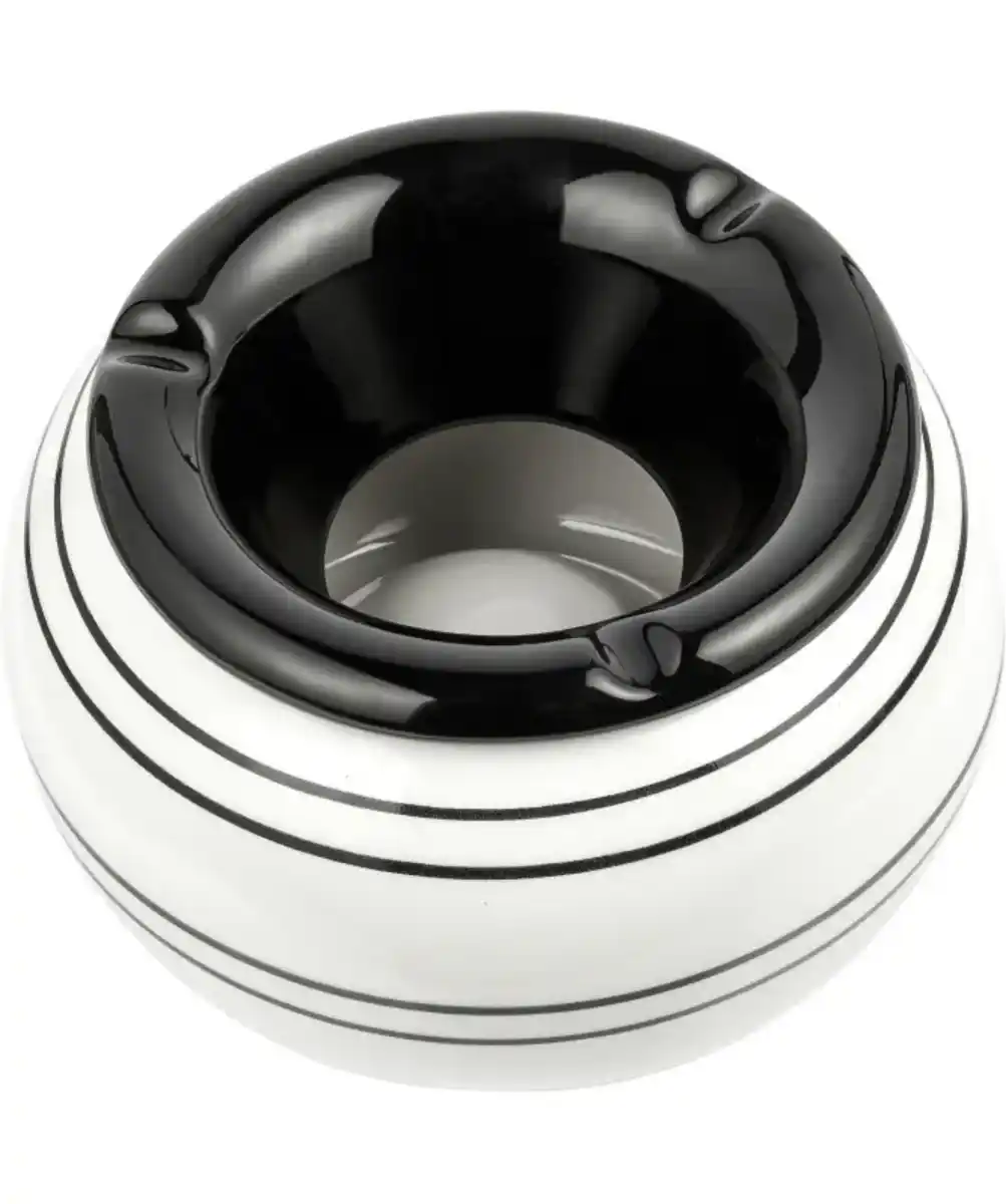 Bild 1 von Aschenbecher, schwarz gestreift