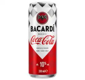 BACARDÍ Coca-Cola oder ABSOLUT Vodka Sprite