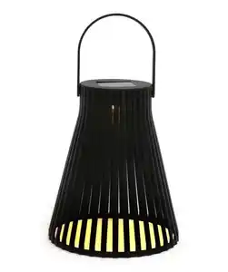 Solarlampe Kegel, schwarz