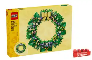 LEGO 40957 Frühlingskranz, DIY Dekoration zum Bauen ab 12 Jahre, 1 Stk