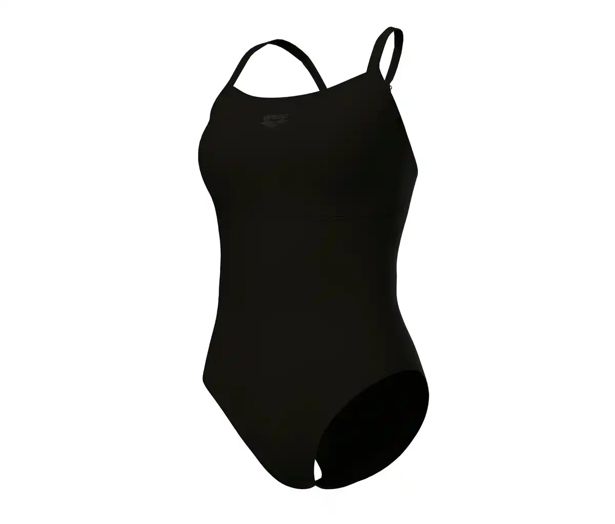 Bild 1 von arena Feel Damen Badeanzug Solid Lightdrop Back Bustier, BLACK-BLACK