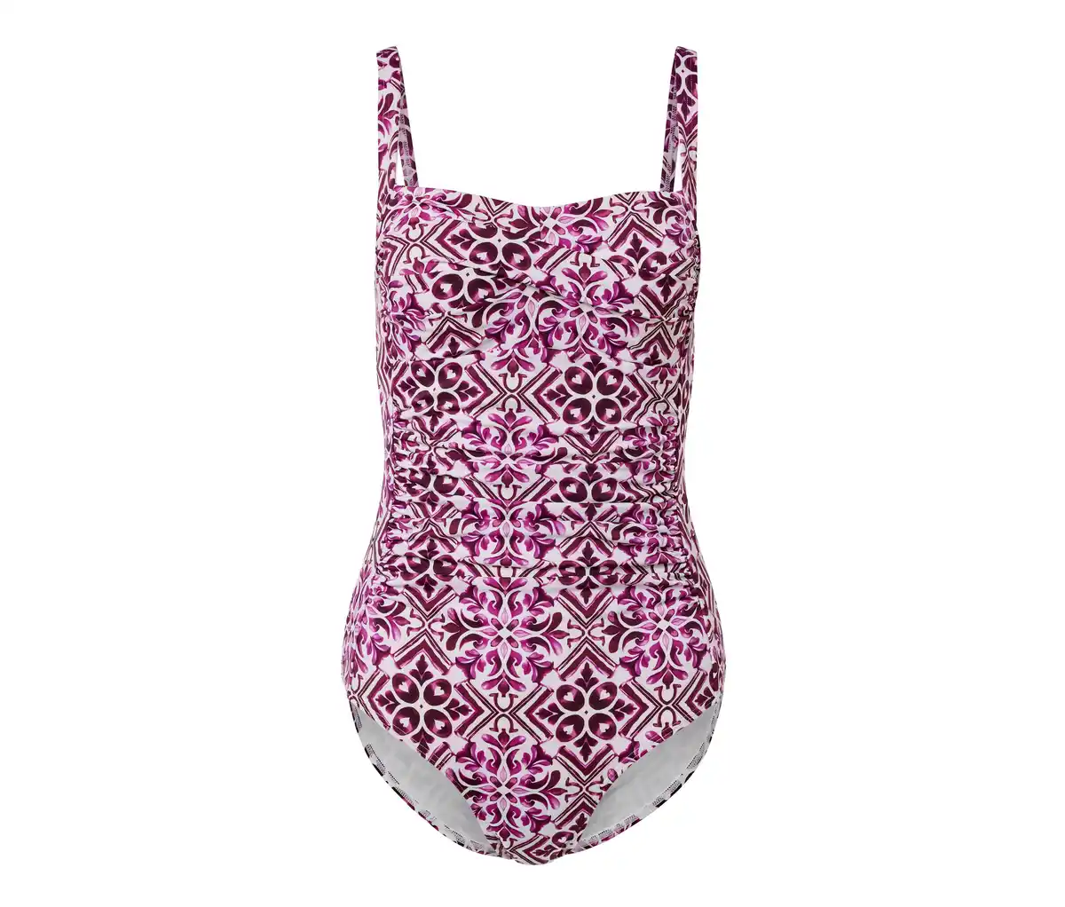 Bild 1 von Figurformender Badeanzug, beerefarben-weiß