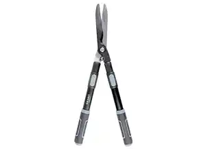 Granit Teleskop-Heckenschere Klingen mit Wellenschliff aus Carbonstahl