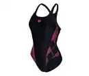 Bild 1 von arena Feel Damen Badeanzug Swim Pro Back Bustier, BLACK-BLACK