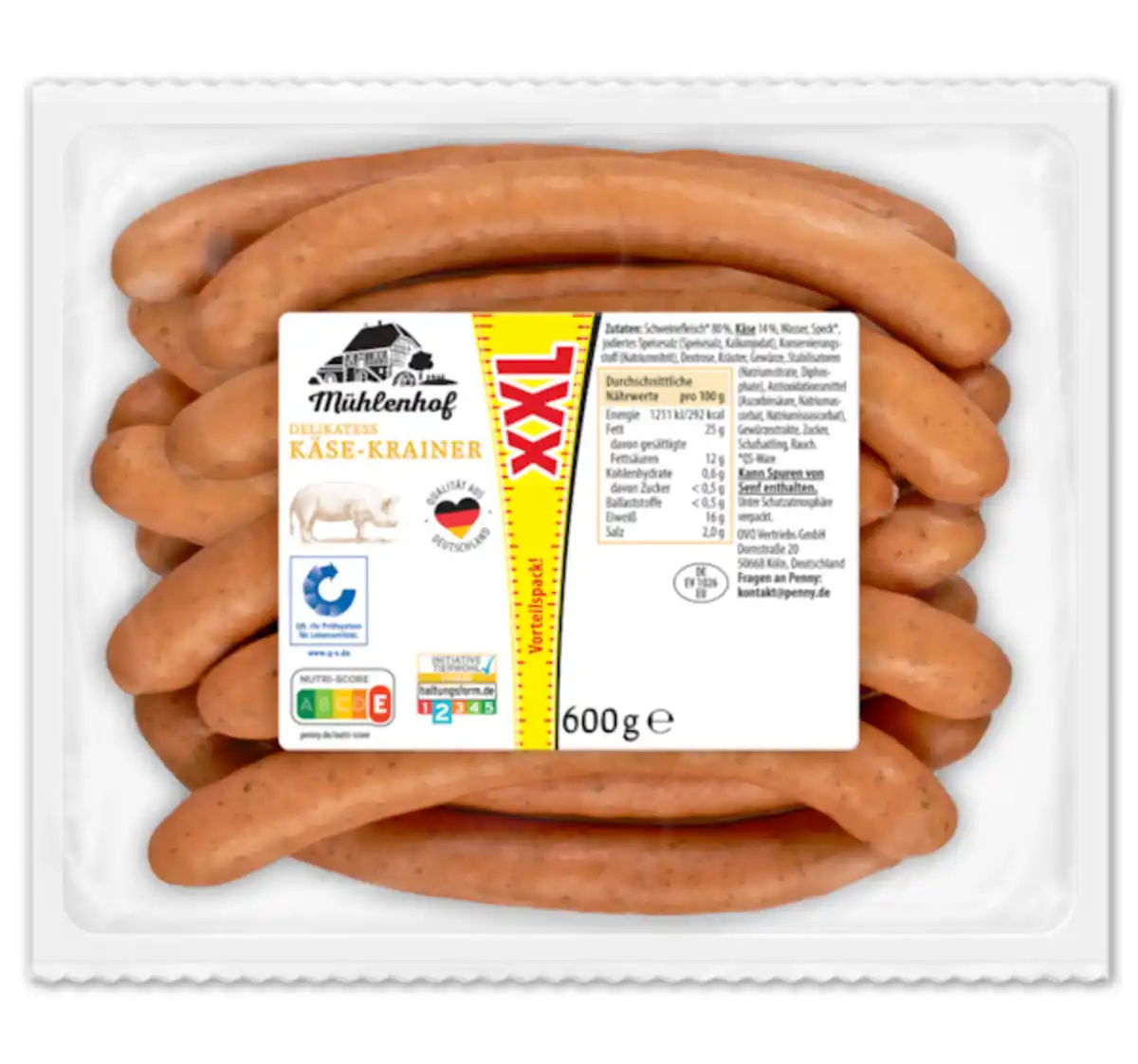 Bild 1 von MÜHLENHOF Delikatess Käse-Krainer XXL*