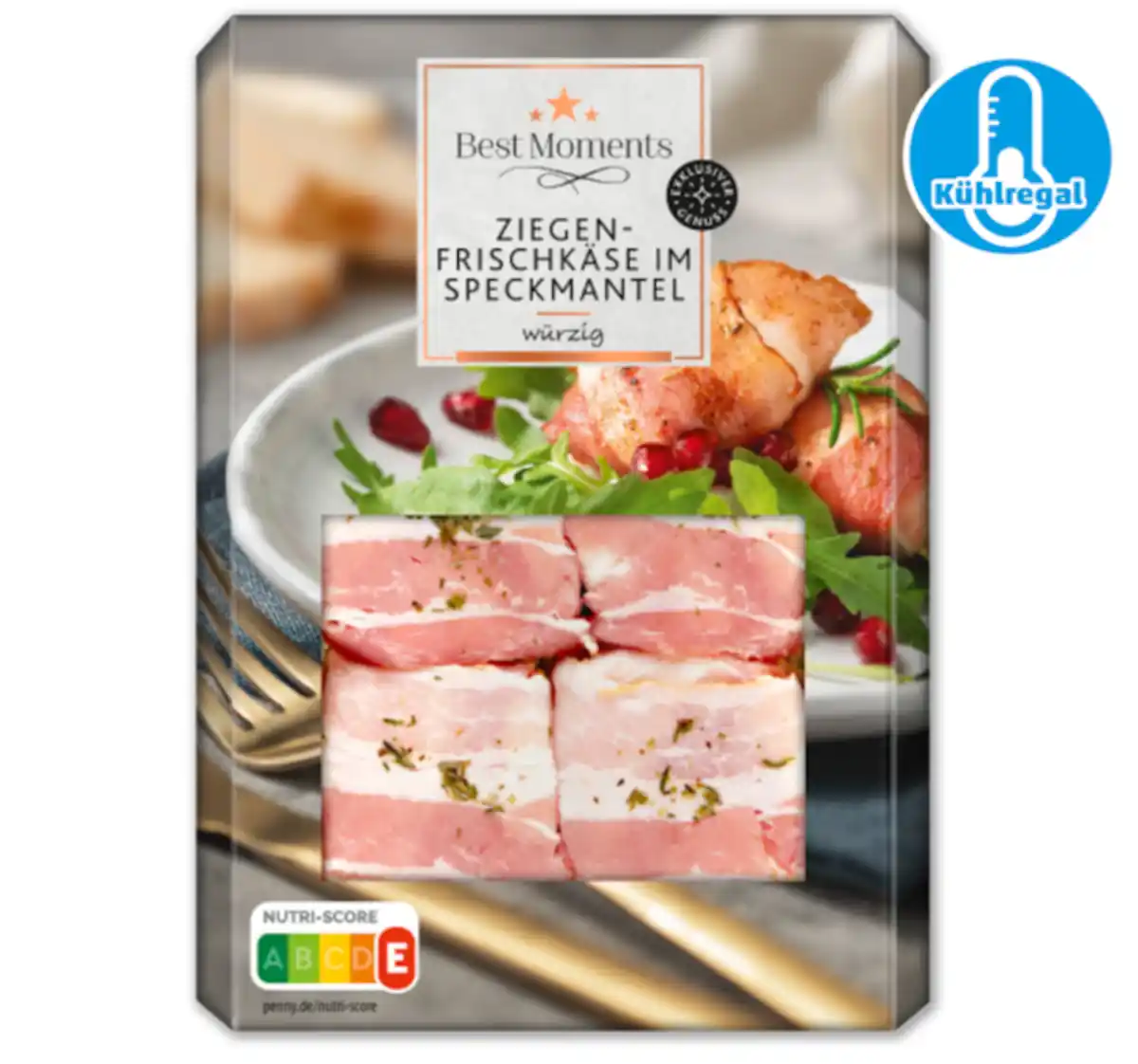 Bild 1 von BEST MOMENTS Würziger Ziegenkäse im Speckmantel*