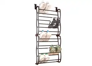 Tür-Schuhregal Metall und Kunststoff