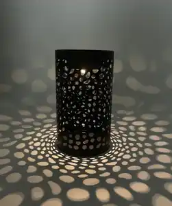 Solarleuchte Zylinder, schwarz