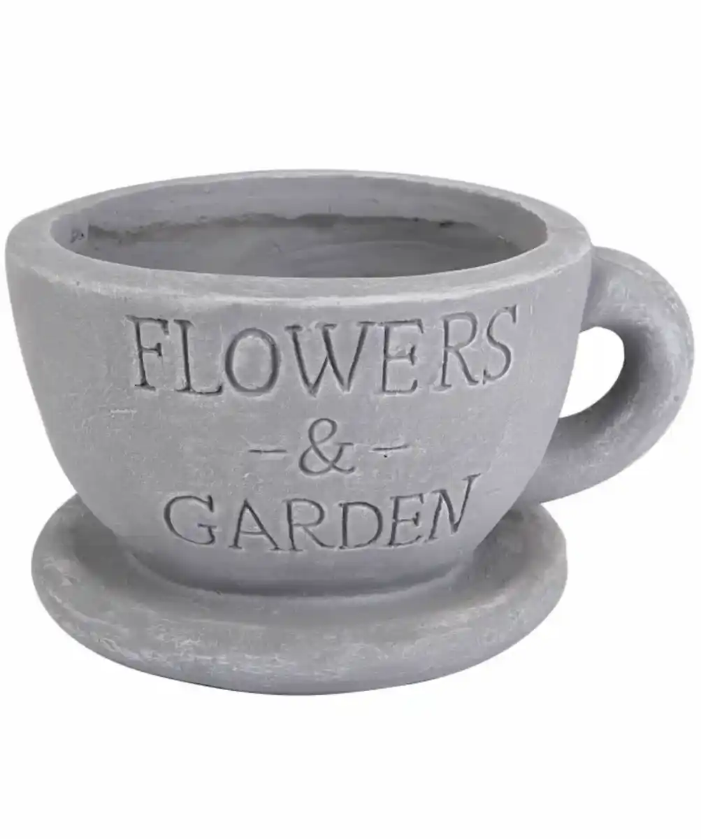 Bild 1 von Pflanztopf Tasse, grau