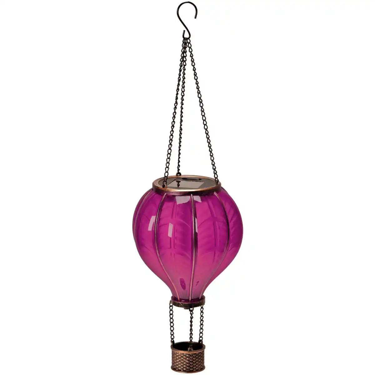 Bild 1 von Solar-LED-Heißluftballon pink 46,5 cm