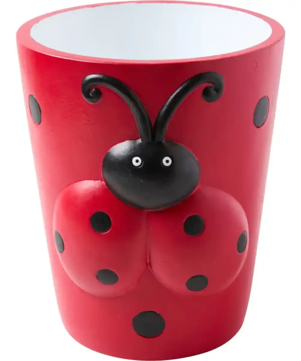 Bild 1 von Blumentopf Marienkäfer, rot