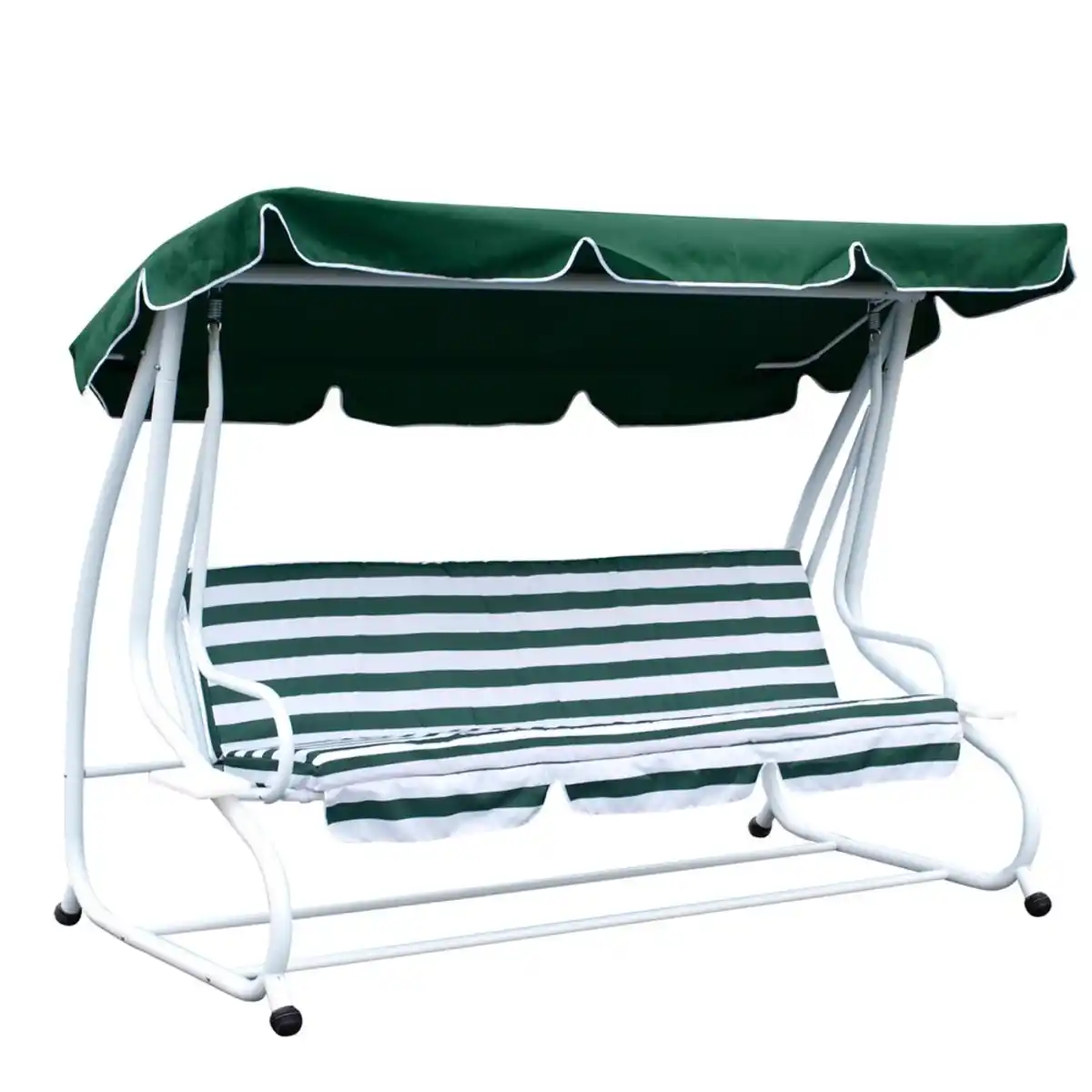 Bild 1 von Hollywoodschaukel 4-Sitzer Miami 232x120x164cm weiss/grün