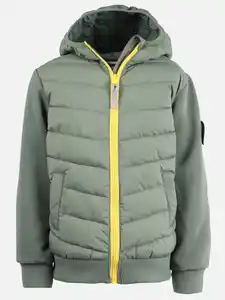 Jungen Jacke mit Kapuze Grün