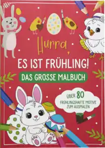 IDEENWELT Oster-Beschäftigungsbuch Hurra! Es ist Frühling Malbuch