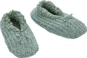 IDEENWELT Chenille-Homesneaker hellgrün Gr. 39/40