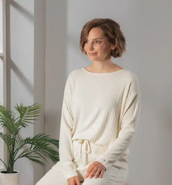 Bild 3 von IDEENWELT Strickpullover vanille Gr. M