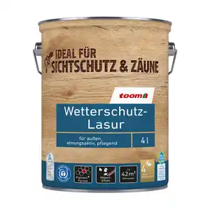 toom Wetterschutz-Lasur nussbaumfarben 4 l