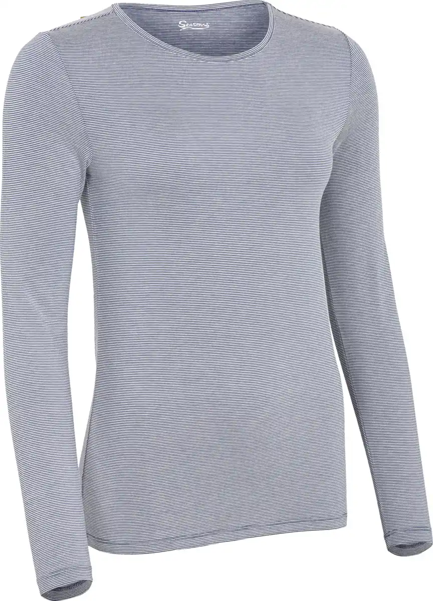 Bild 1 von IDEENWELT Thermo-Shirt blau/weiss gestreift Gr. S