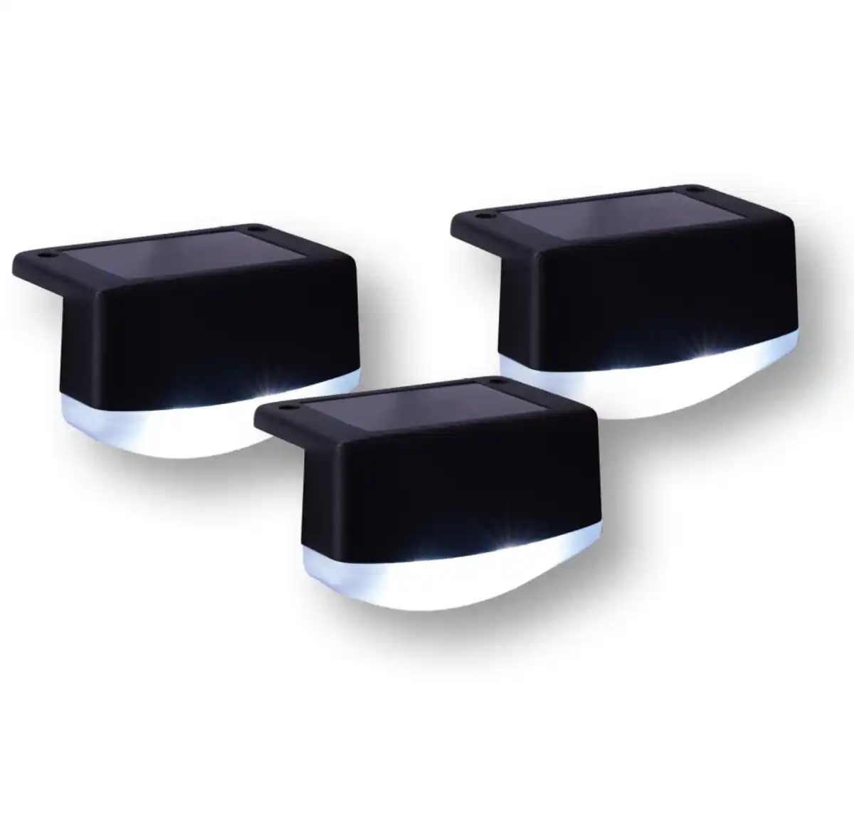 Bild 1 von LED-Solar-Zaunleuchten 3er-Set