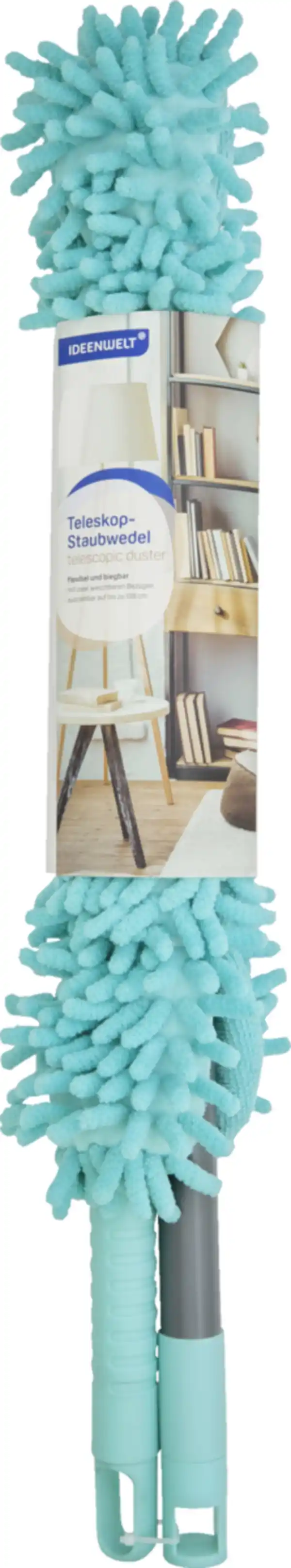 Bild 2 von IDEENWELT Teleskop-Staubwedel lang türkis