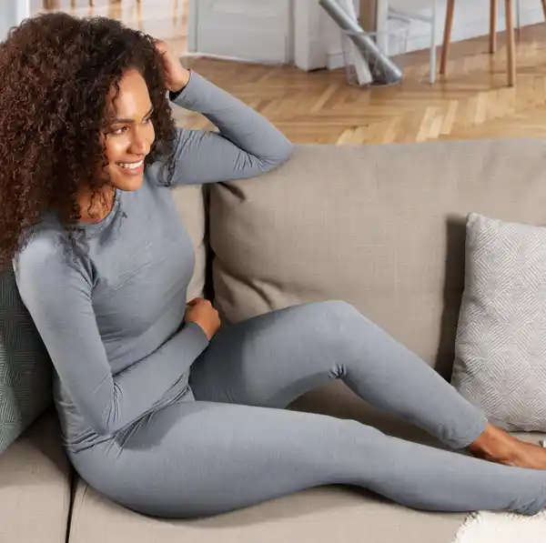 Bild 3 von IDEENWELT Thermo-Leggings gestreift Gr. S