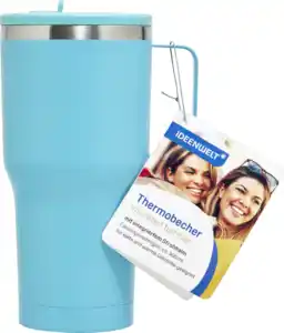 IDEENWELT Thermobecher 900ml Türkis
