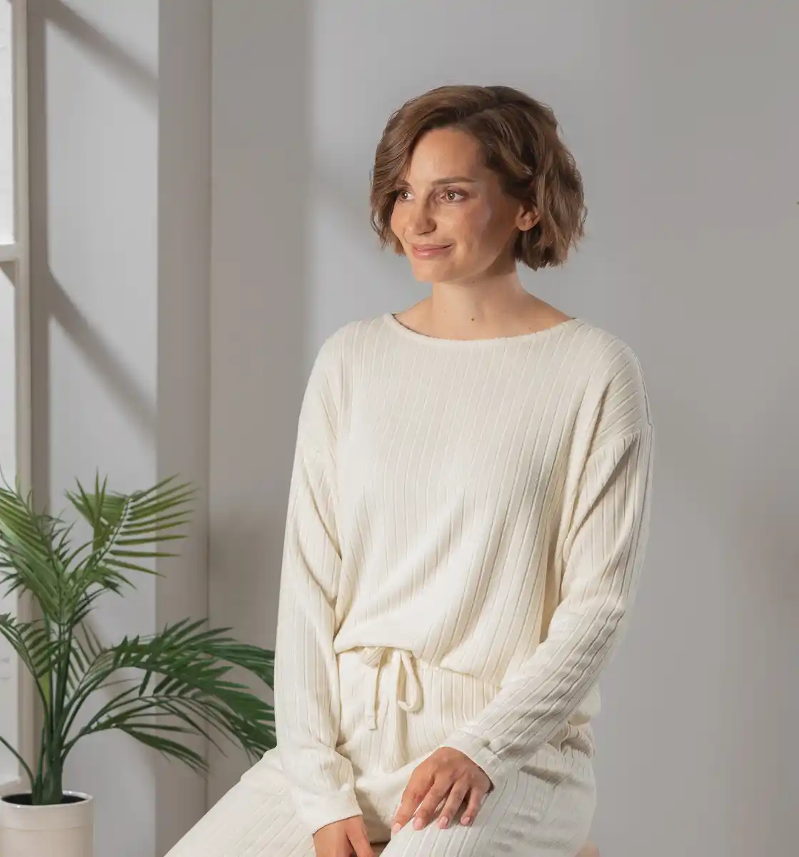 Bild 3 von IDEENWELT Strickpullover vanille Gr. L