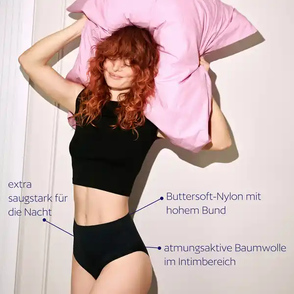 Bild 3 von dais Periodenunterwäsche Night High Waist Overnight Gr. L schwarz, 60 g