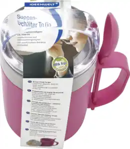 IDEENWELT Suppenbehälter to Go pink