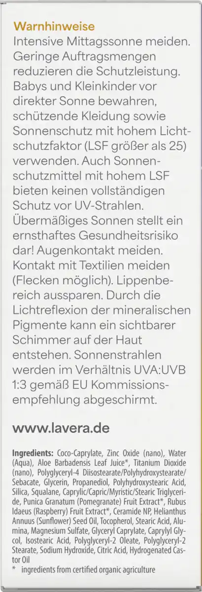 Bild 4 von lavera SONNENFLUID SENSITIV LSF 50, 40 ml
