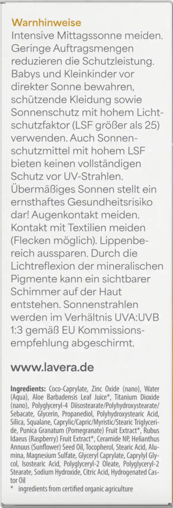 Bild 4 von lavera SONNENFLUID SENSITIV LSF 50, 40 ml