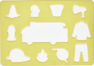 IDEENWELT Schablonen-Set Fahrzeuge